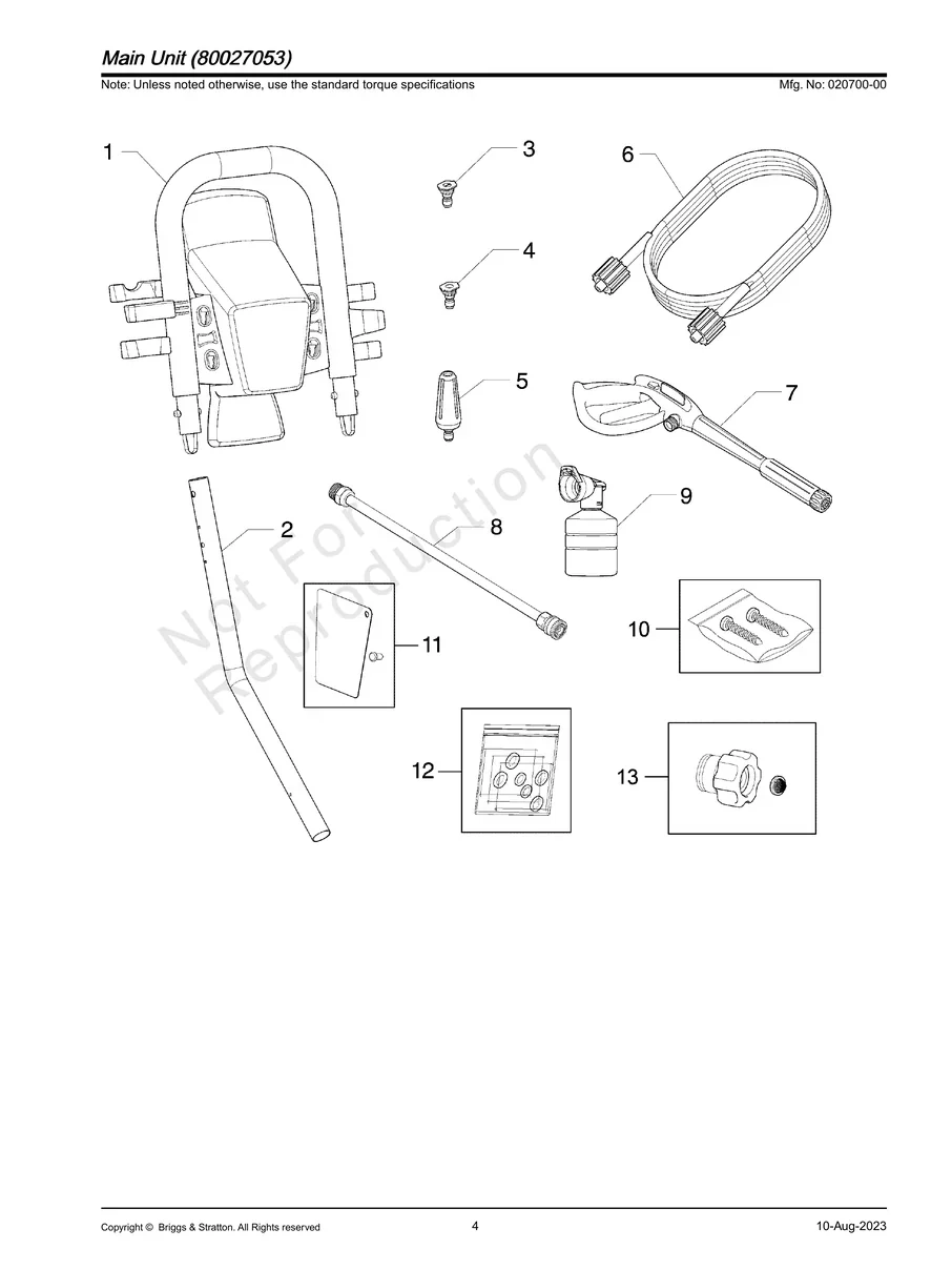 BRIGGS AND STRATTON, 020700-00, IPL.4
